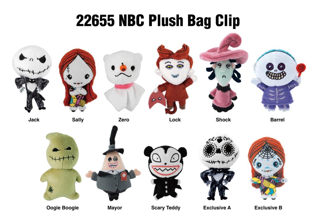 L'ETRANGE NOEL DE MONSIEUR JACK - Plush Bag Clip (Display 24 Pcs) - 2