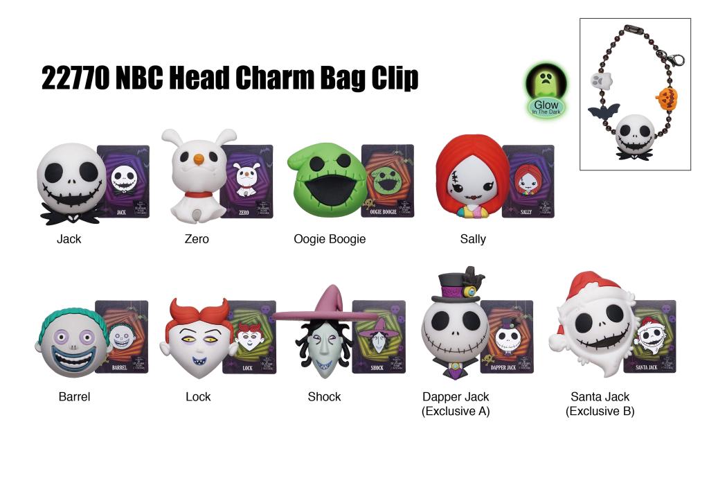 L'ETRANGE NOEL DE MONSIEUR JACK - Charm Bag Clip (Display 24 Pcs) - 2