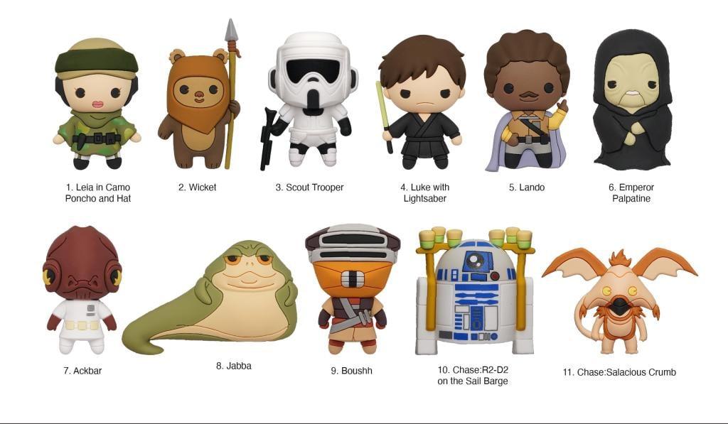STAR WARS -  Le Retour du Jedi - 3D Foam Bag Clip (Display 24 Pcs) - 2