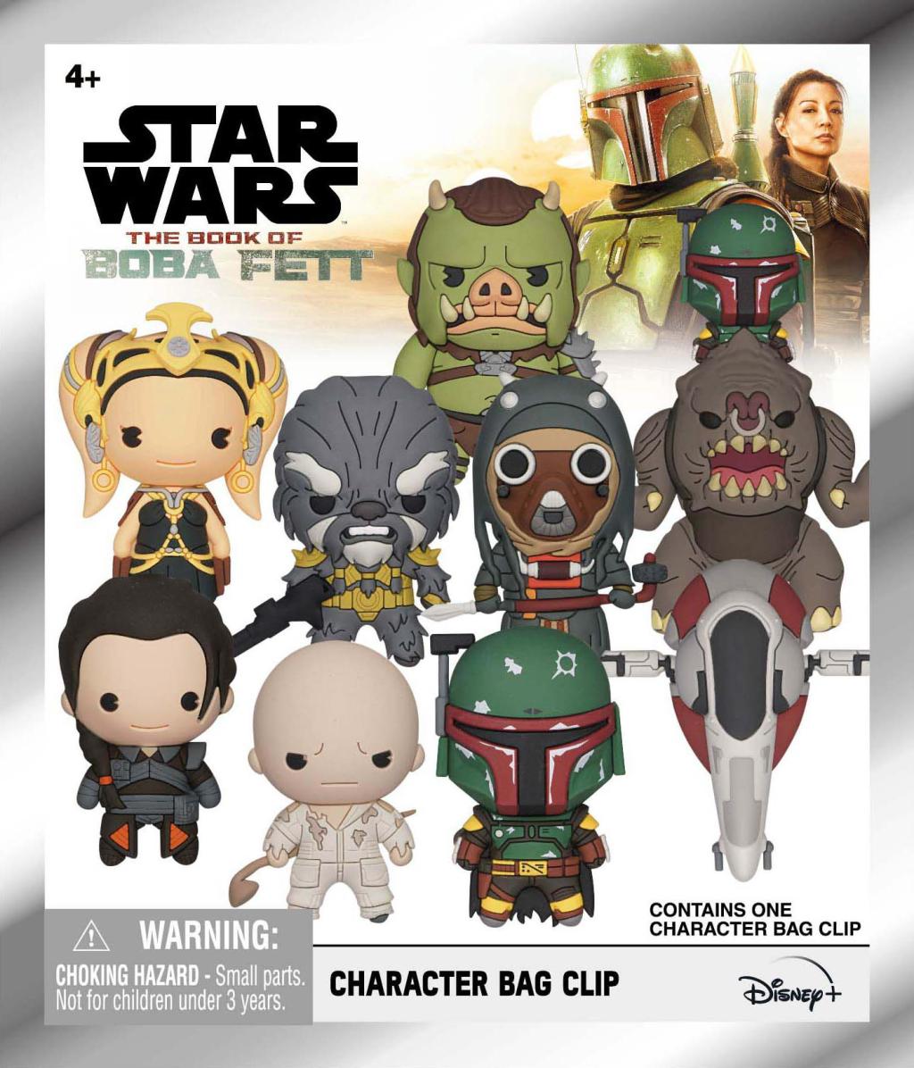 LE LIVRE DE BOBA FETT - Series 1 - 3D Foam Bag Clip (Display 24 Pcs) - 3