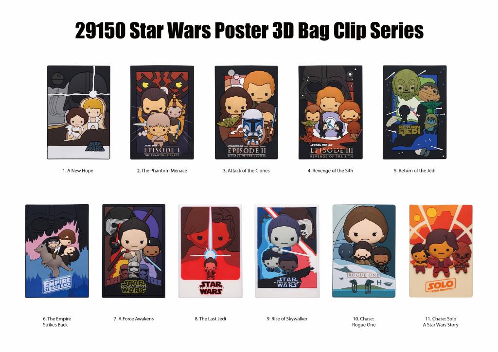 STAR WARS - Series 7 - 3D Foam Bag Clip (Display 24 Pcs) - 2