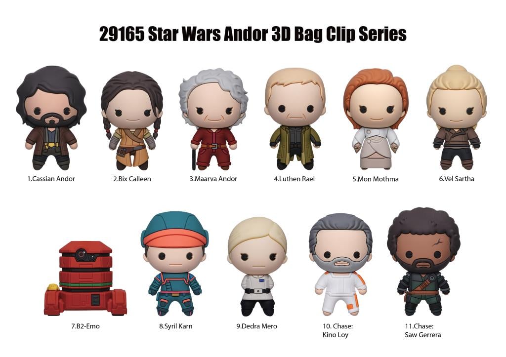 STAR WARS - Andor - 3D Foam Bag Clip (Display 24 Pcs) - 2