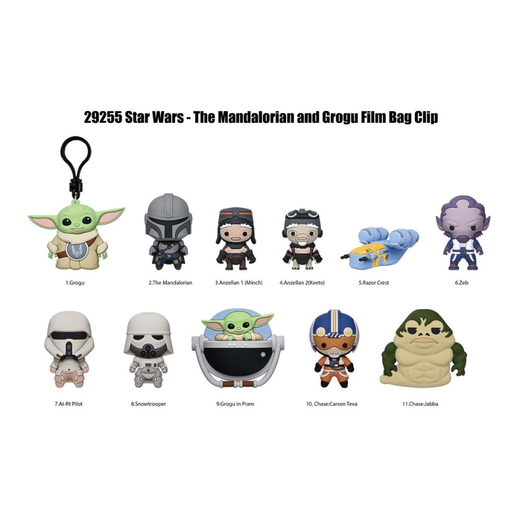 MANDALORIAN & GROGU - Series 1 - 3D Foam Bag Clip (Display 24 Pcs) - 2