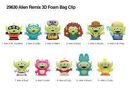 DISNEY -  Alien Remix - Series 1 - 3D Foam Bag Clip (Display 24 Pcs) - 2