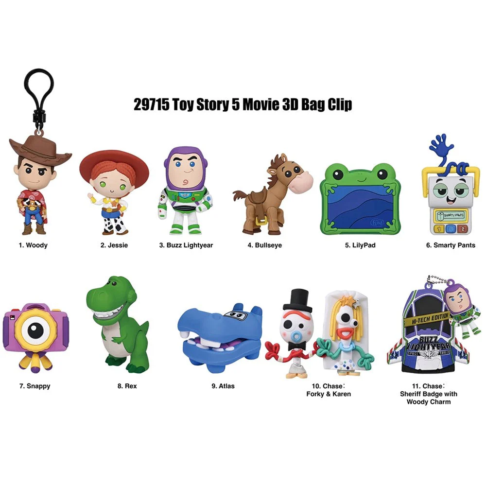 TOY STORY 5 - Series 1 - 3D Foam Bag Clip (Display 24 Pcs) - 2