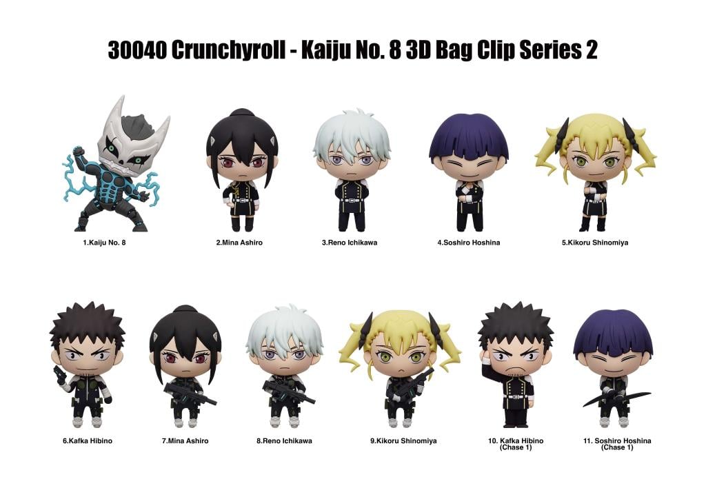 KAIJU NO. 8 - Series 2 - 3D Foam Bag Clip (Display 24 Pcs) - 2