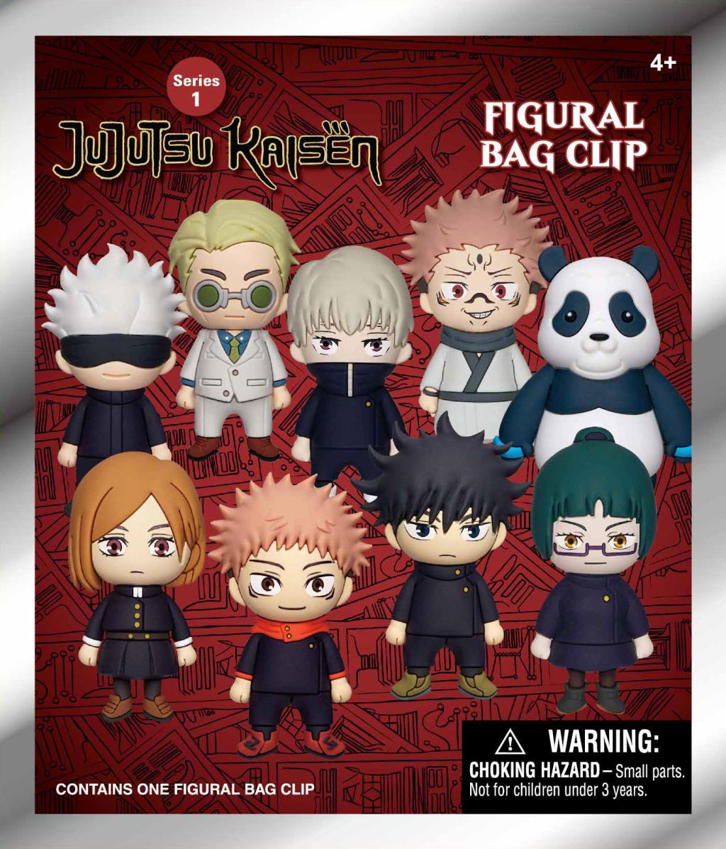 JUJUTSU KAISEN - Series 1 - 3D Foam Bag Clip (Display 24 Pcs) - 3