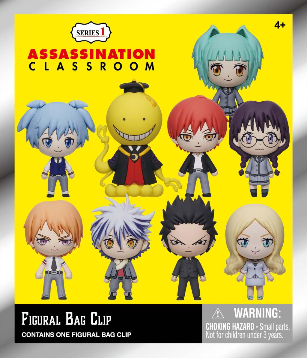 ASSASSINATION CLASSROOM - Series 1 - 3D Foam Bag Clip (Display 24 Pcs) - 3