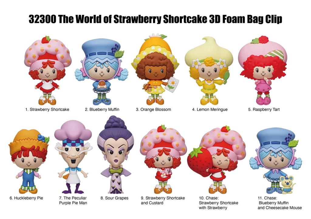 CHARLOTTE AUX FRAISES -  Series 1 - 3D Foam Bag Clip (Display 24 Pcs) - 2