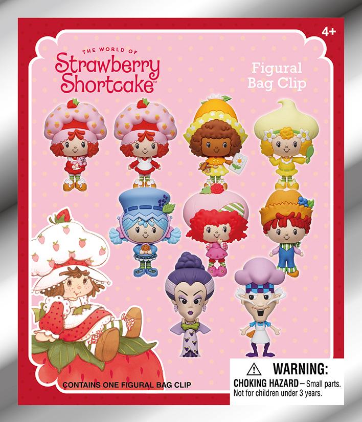 CHARLOTTE AUX FRAISES -  Series 1 - 3D Foam Bag Clip (Display 24 Pcs) - 3