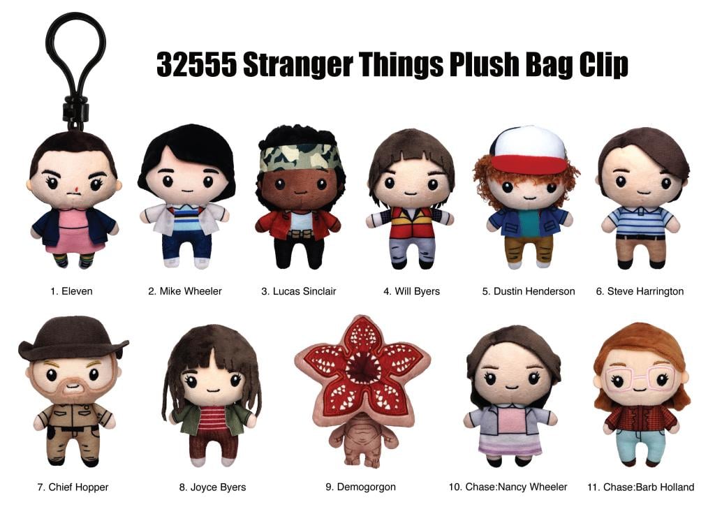 STRANGER THINGS - Plush Bag Clip (Display 24 Pcs) - 2