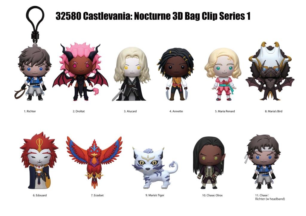 CASTLEVANIA NOCTURNE - Series 1 - 3D Foam Bag Clip (Display 24 Pcs) - 2