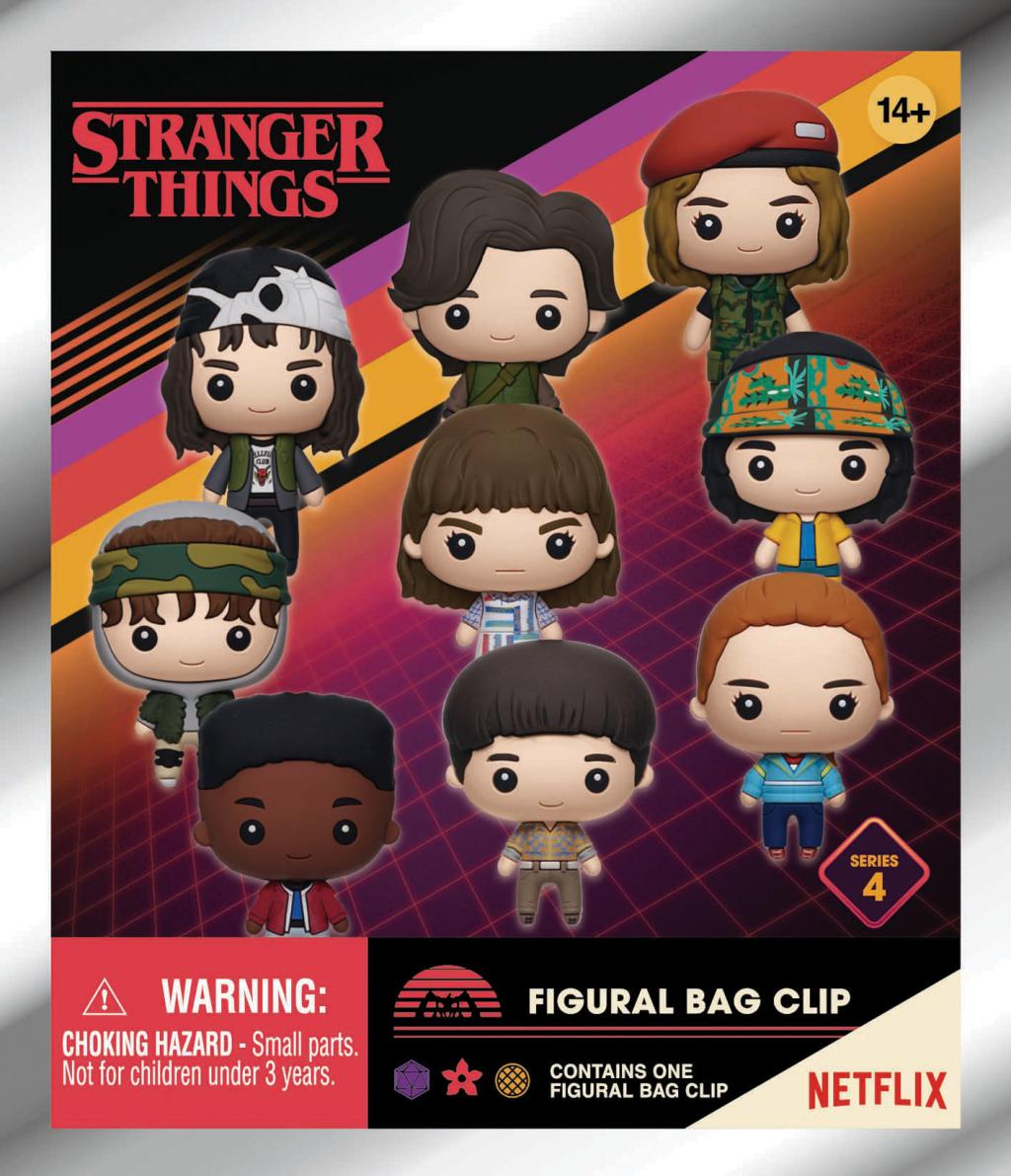 STRANGER THINGS - Series 4 - 3D Foam Bag Clip (Display 24 Pcs) - 3