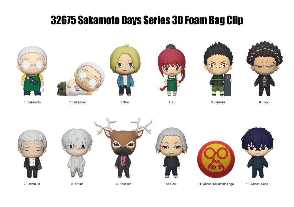SAKAMOTO DAYS - Series 2 - 3D Foam Bag Clip (Display 24 Pcs) - 2