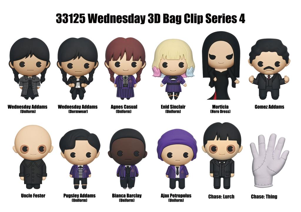 MERCREDI - Series 4 - 3D Foam Bag Clip (Display 24 Pcs) - 2