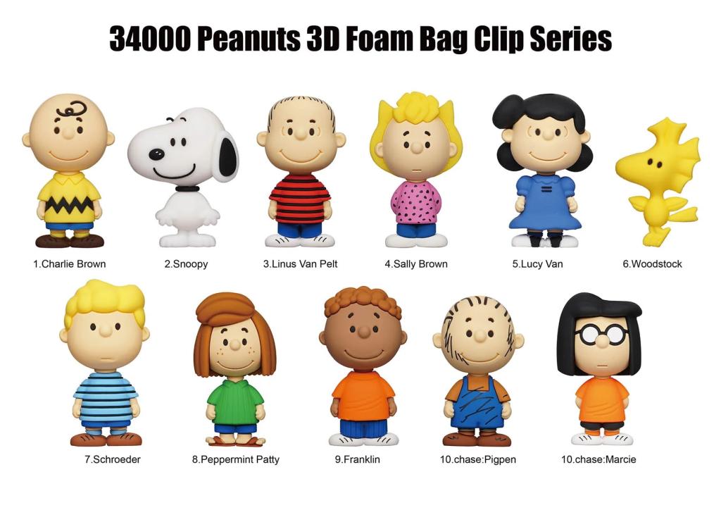 SNOOPY - Series 1 - 3D Foam Bag Clip (Display 24 Pcs) - 2