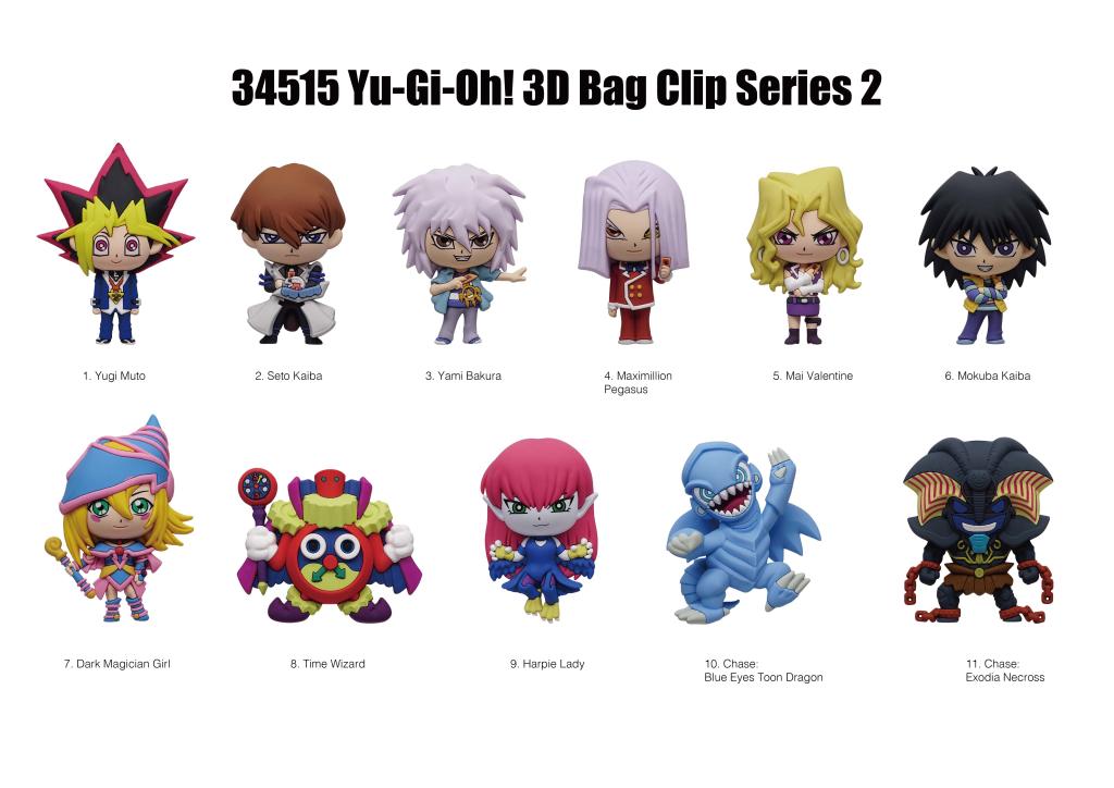 YU-GI-OH - Series 2 - 3D Foam Bag Clip (Display 24 Pcs) - 2