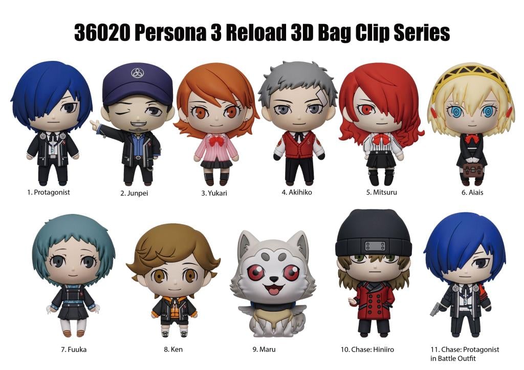 PERSONA 3 RELOAD - Series 1 - 3D Foam Bag Clip (Display 24 Pcs) - 2