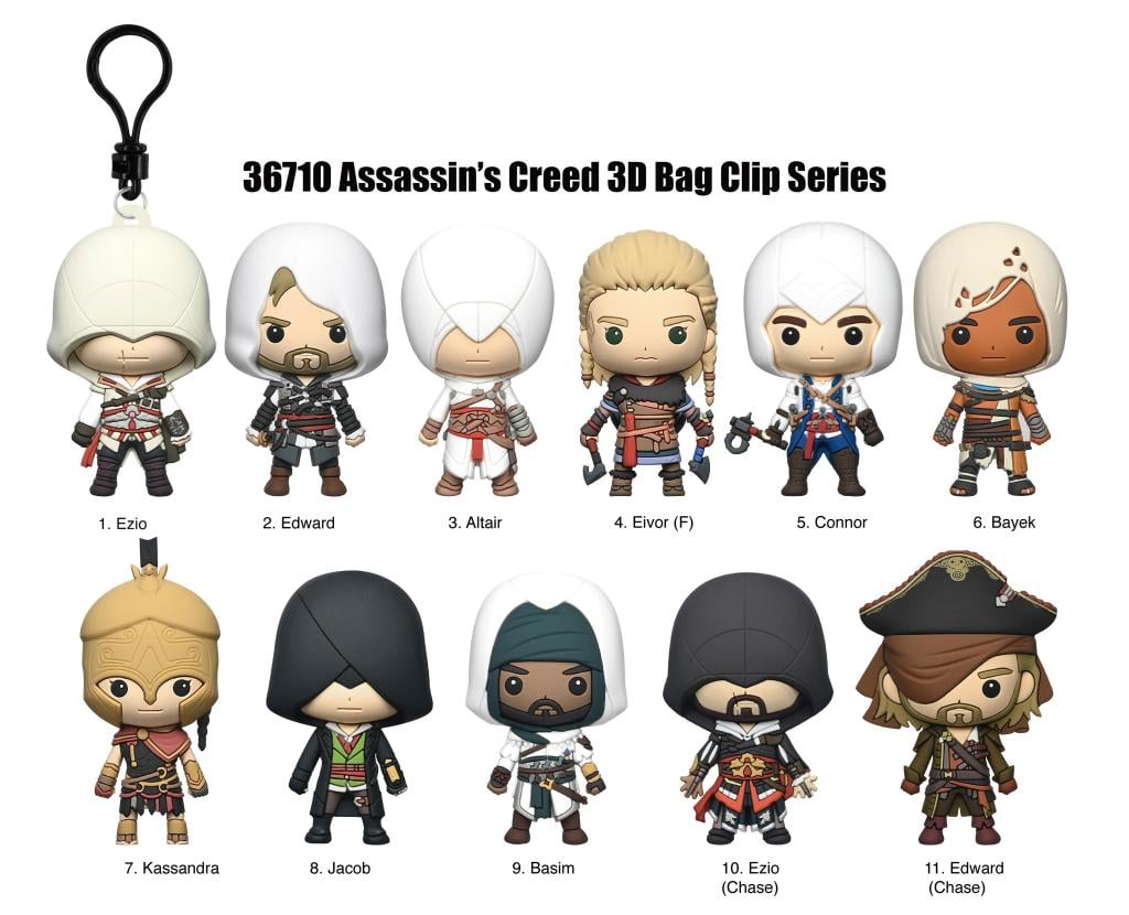 ASSASSIN'S CREED - Series 1 - 3D Foam Bag Clip (Display 24 Pcs) - 2