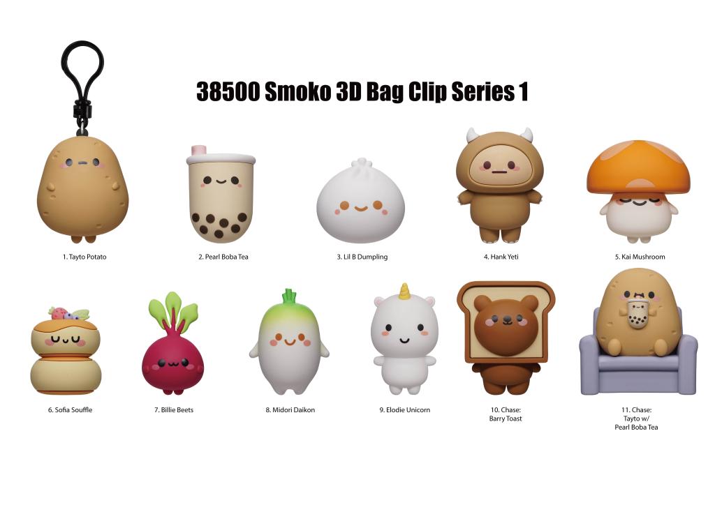 SMOKO - Series 1 - 3D Foam Bag Clip (Display 24 Pcs) - 2