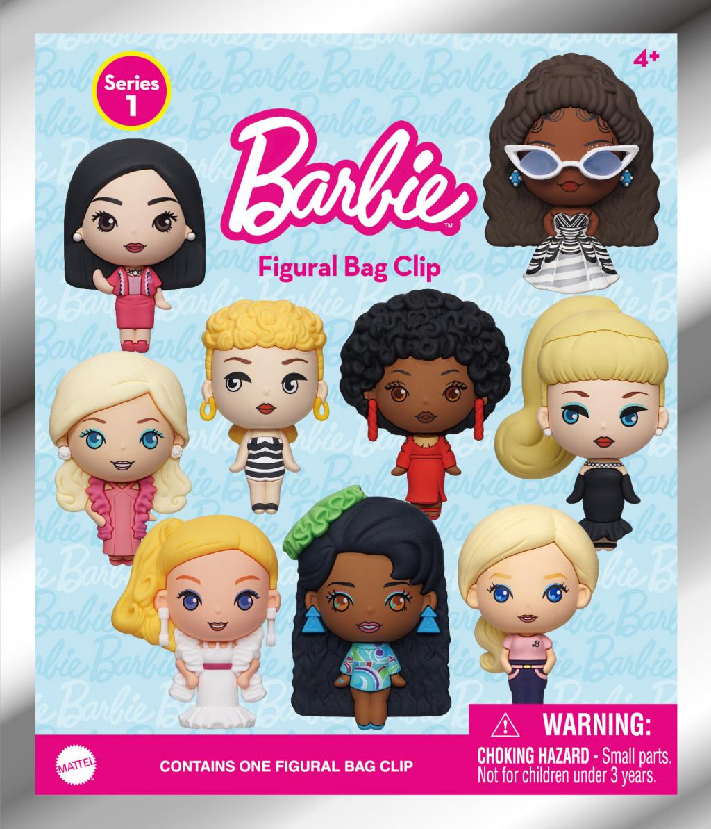 BARBIE - Series 1 - 3D Foam Bag Clip (Display 24 Pcs) - 3