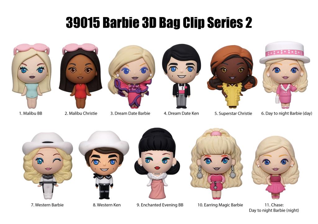 BARBIE - Series 2 - 3D Foam Bag Clip (Display 24 Pcs) - 2