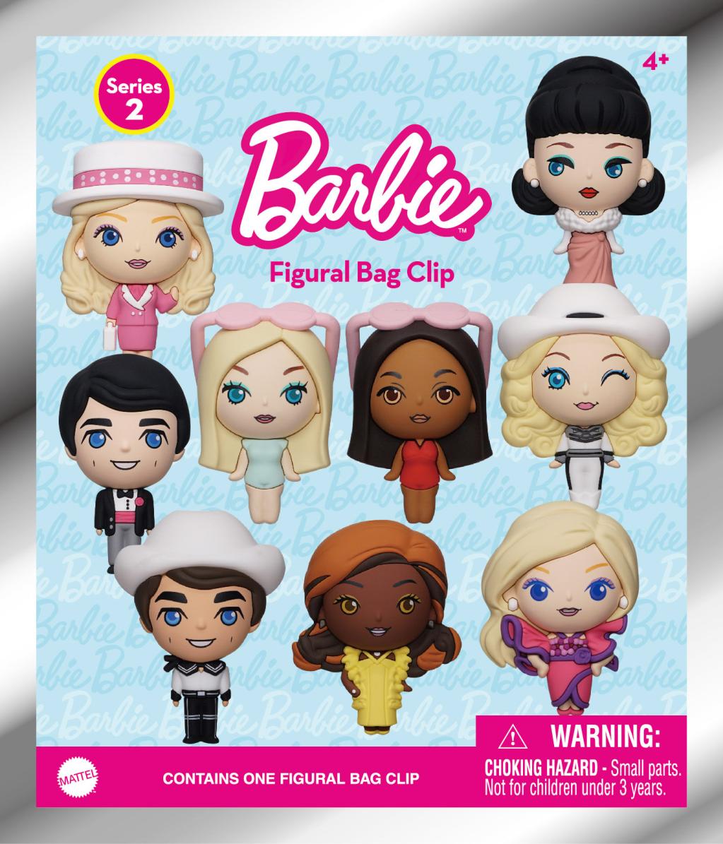 BARBIE - Series 2 - 3D Foam Bag Clip (Display 24 Pcs) - 3