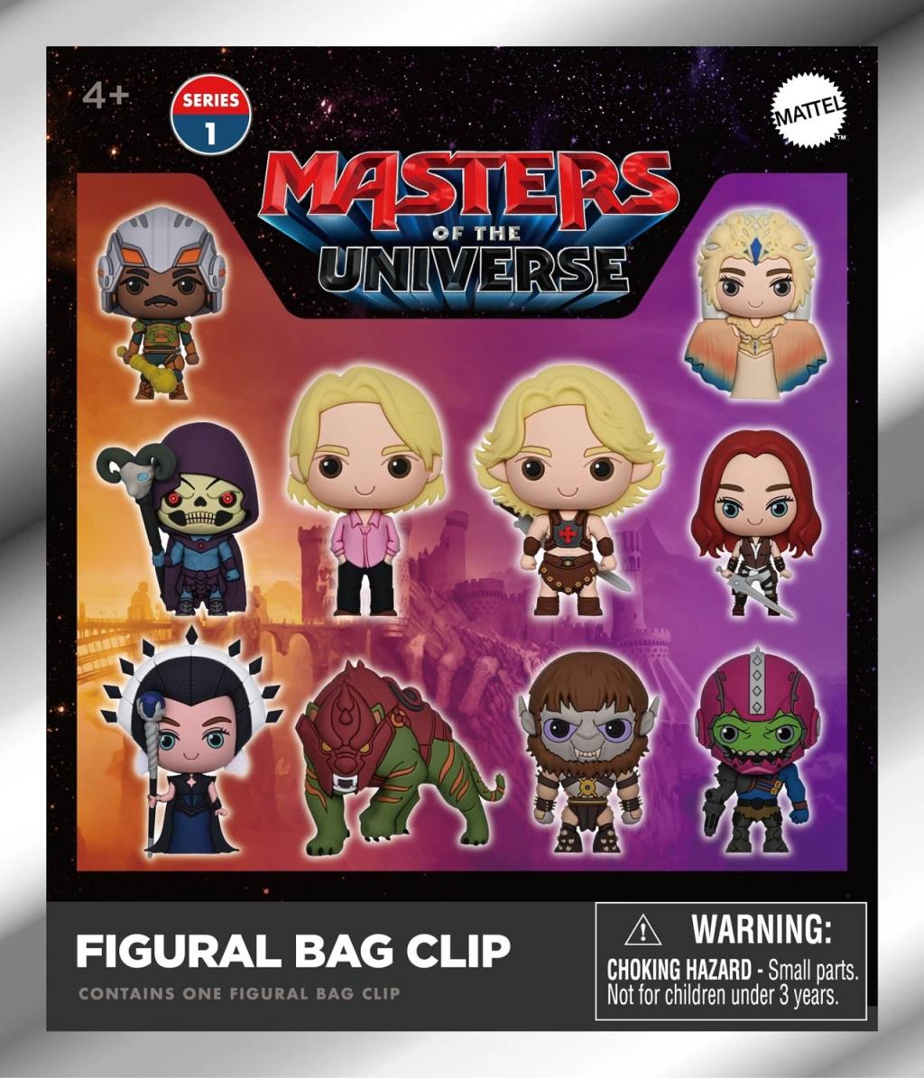 MAITRES DE L'UNIVERS FILM -Series 1 -3D Foam Bag Clip (Display 24 Pcs) - 3