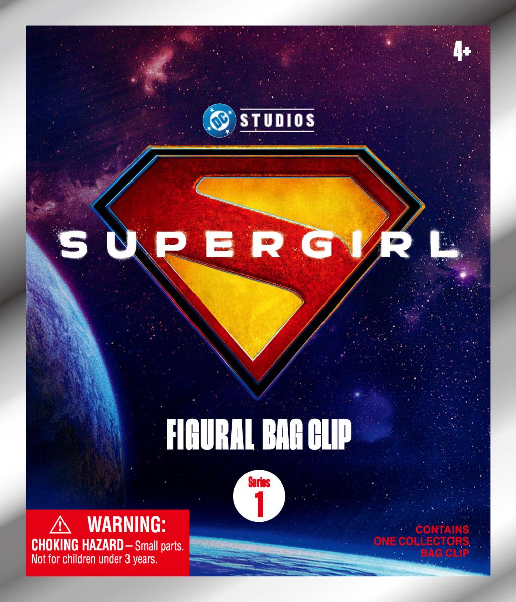 SUPER GIRL MOVIE - Series 1 - 3D Foam Bag Clip (Display 24 Pcs) - 3