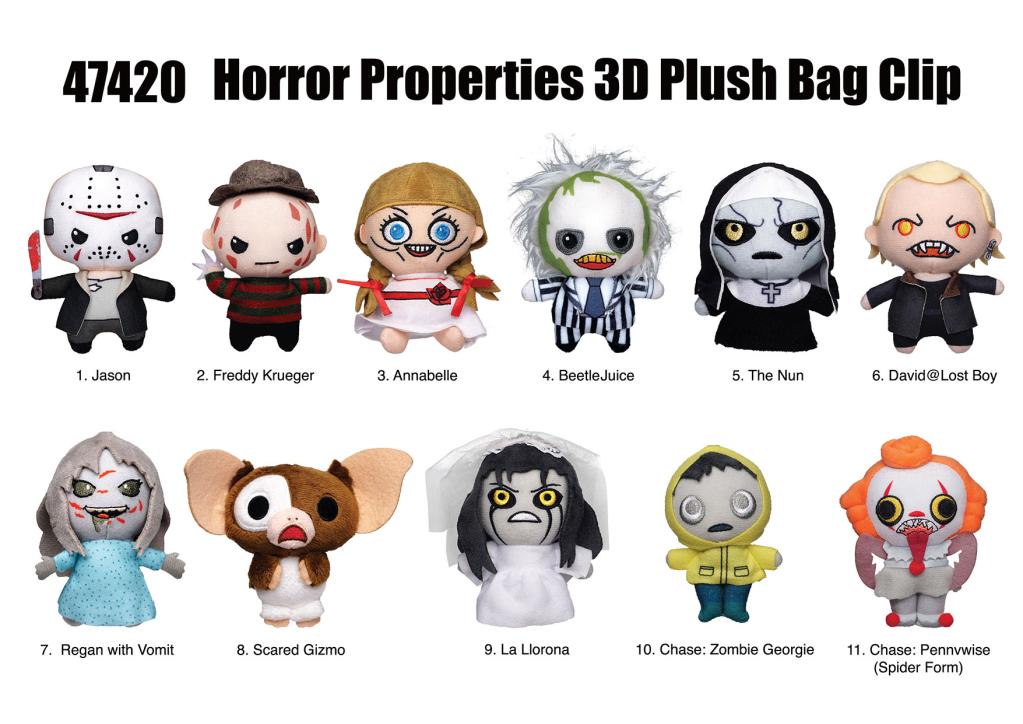 HORROR - Plush Bag Clip (Display 24 Pcs) - 2