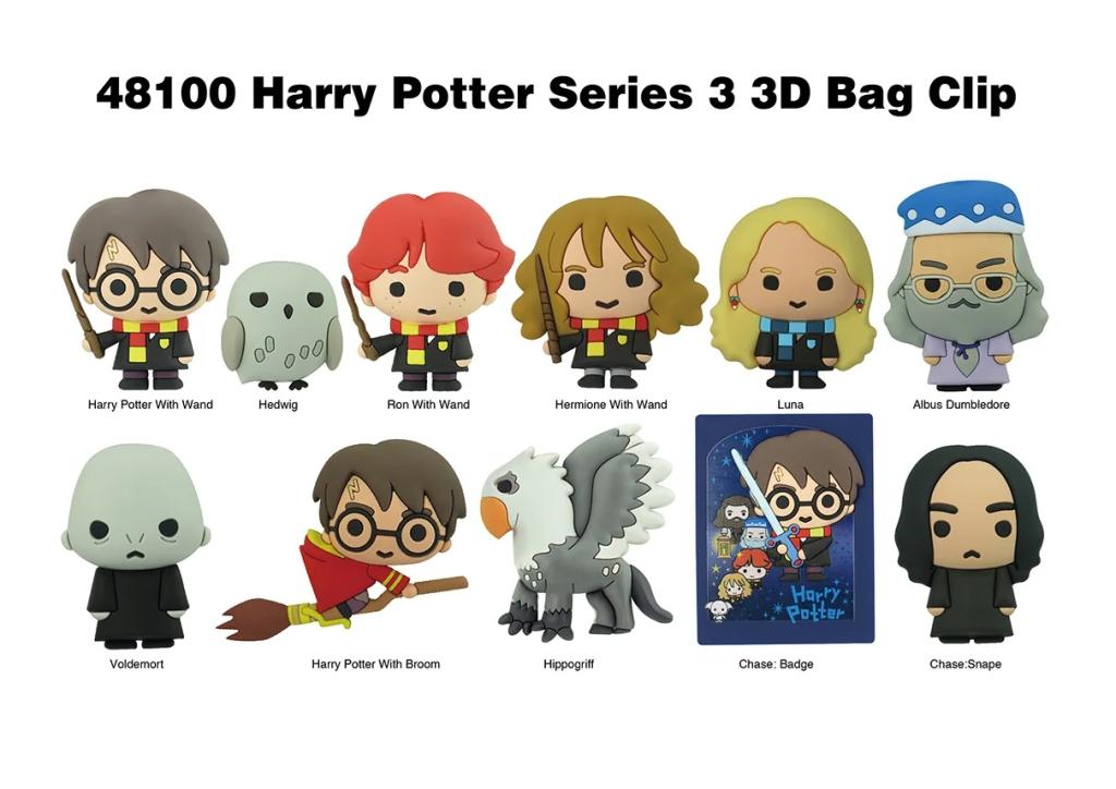 HARRY POTTER - Series 3 - 3D Foam Bag Clip (Display 24 Pcs) - 2