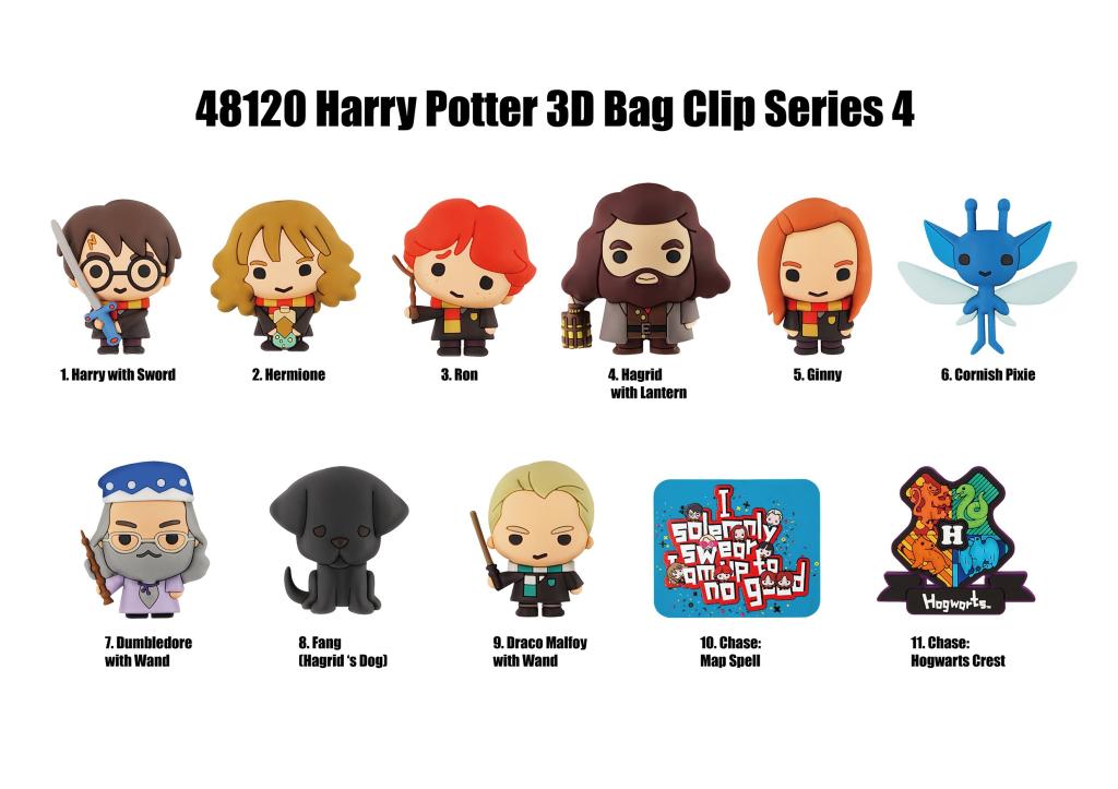 HARRY POTTER - Series 4 - 3D Foam Bag Clip (Display 24 Pcs) - 2