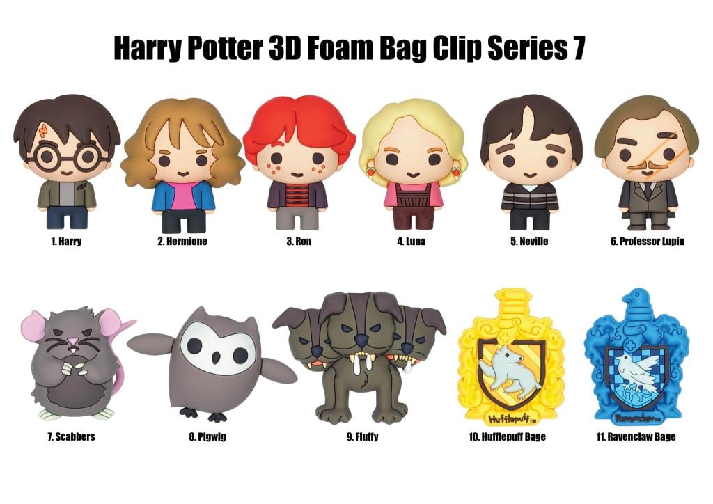 HARRY POTTER - Series 7 - 3D Foam Bag Clip (Display 24 Pcs) - 2