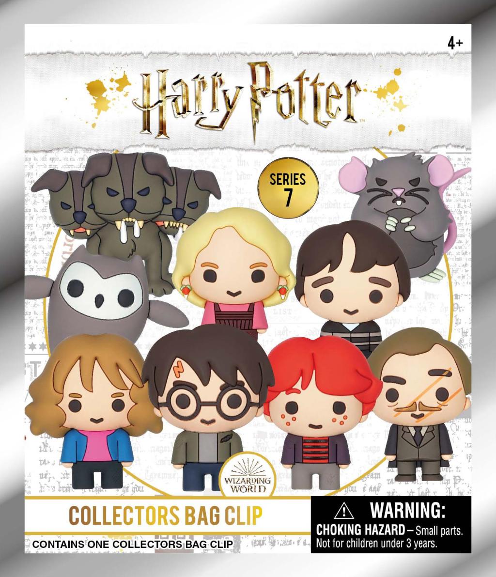HARRY POTTER - Series 7 - 3D Foam Bag Clip (Display 24 Pcs) - 3