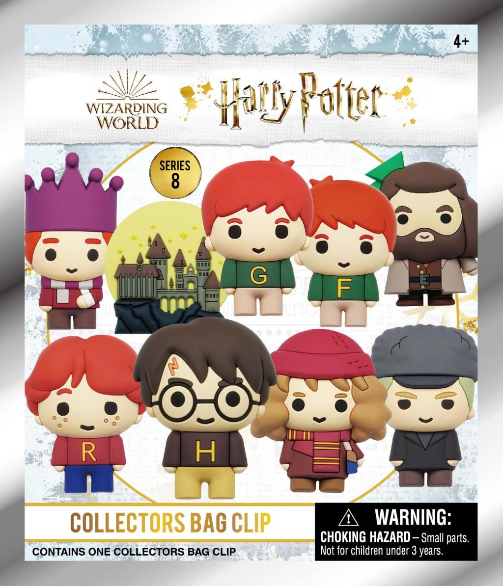 HARRY POTTER - Series 8 - 3D Foam Bag Clip (Display 24 Pcs) - 3