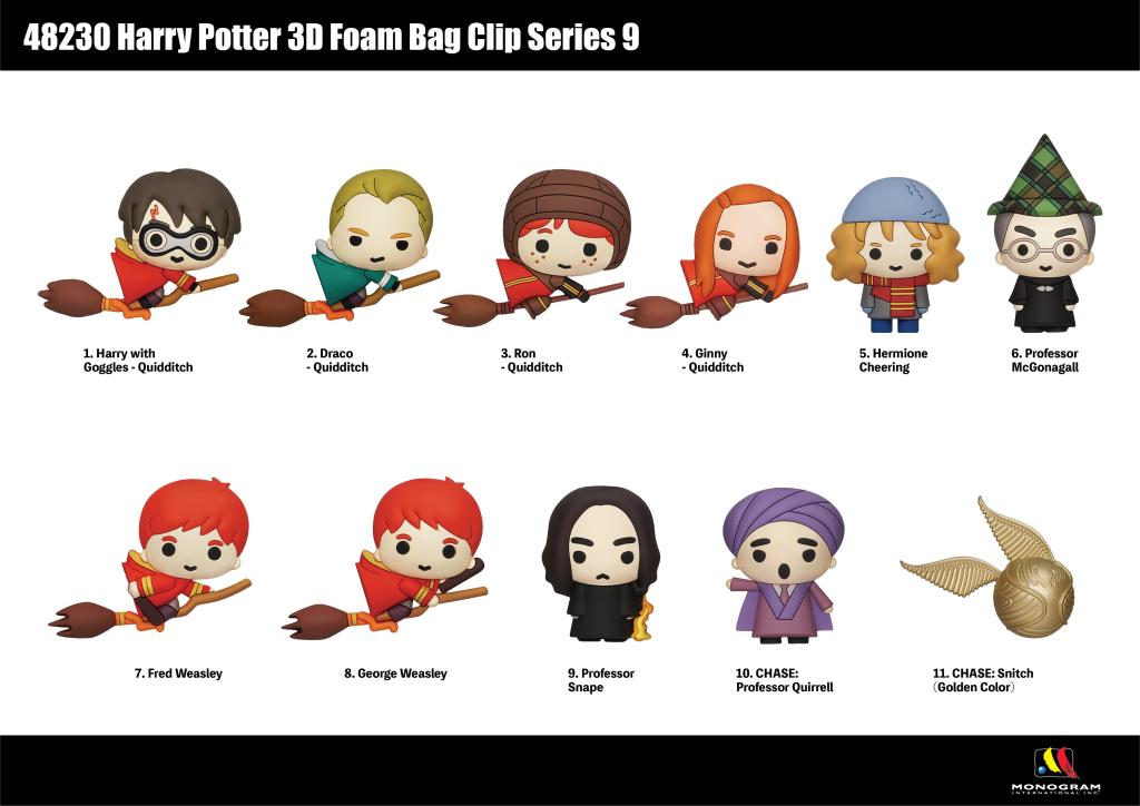 HARRY POTTER - Series 9 - 3D Foam Bag Clip (Display 24 Pcs) - 2