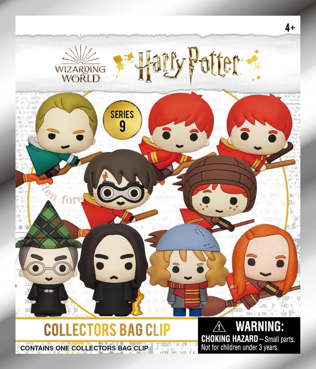 HARRY POTTER - Series 9 - 3D Foam Bag Clip (Display 24 Pcs) - 3