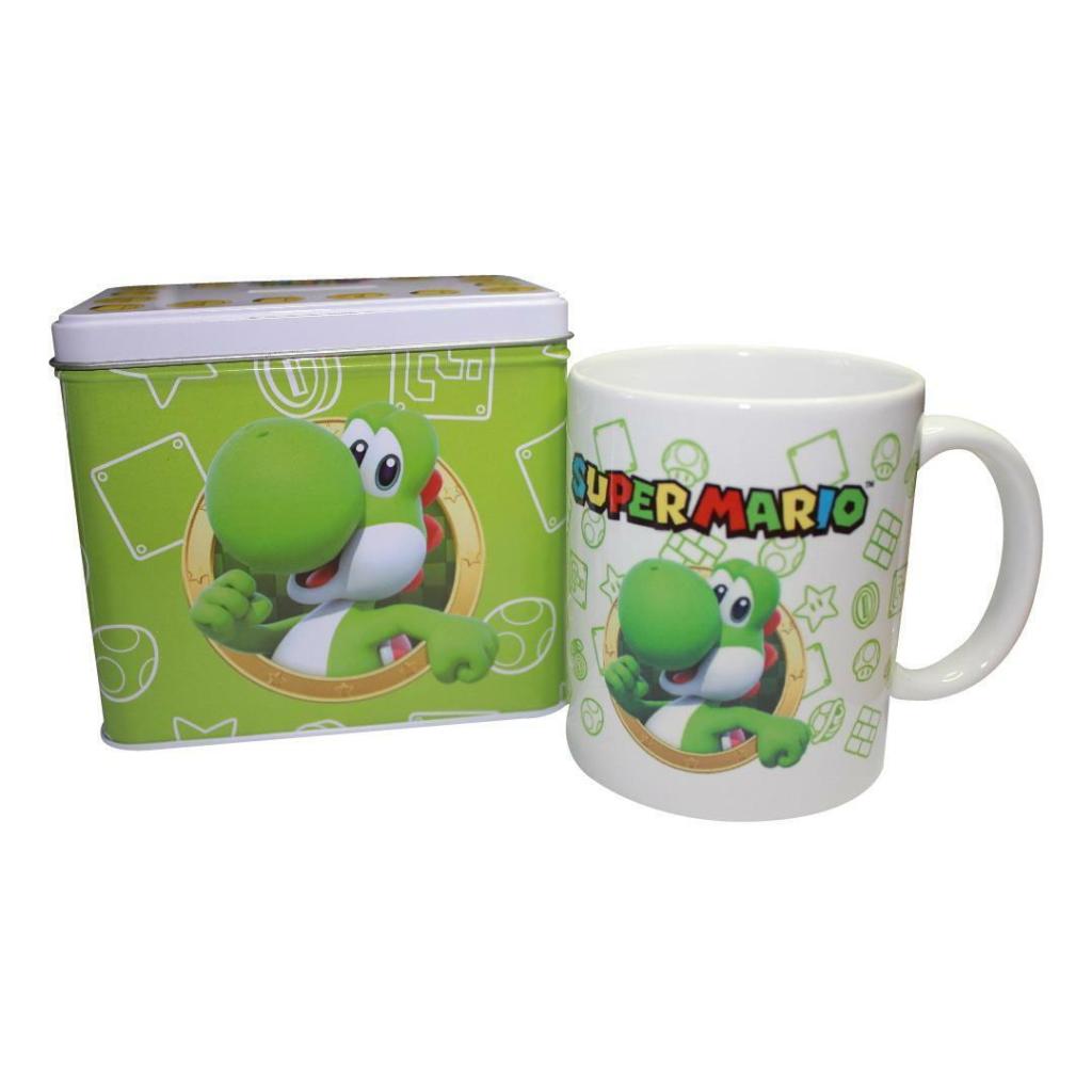 NINTENDO YOSHI Metal Bank 12 x 9 x 11cm + Mug