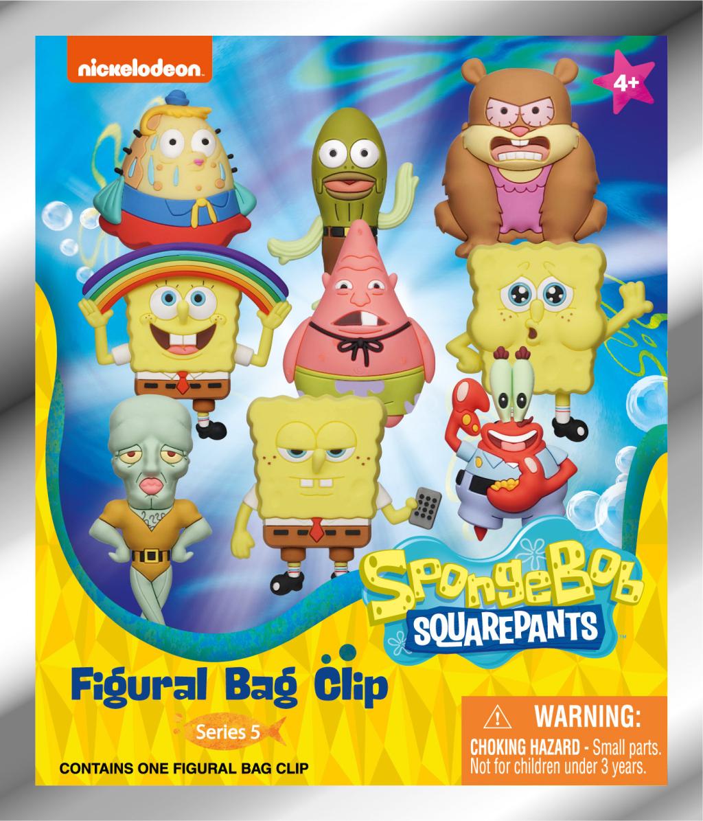 NICKELODEON - Series 5 - 3D Foam Bag Clip (Display 24 Pcs) - 3