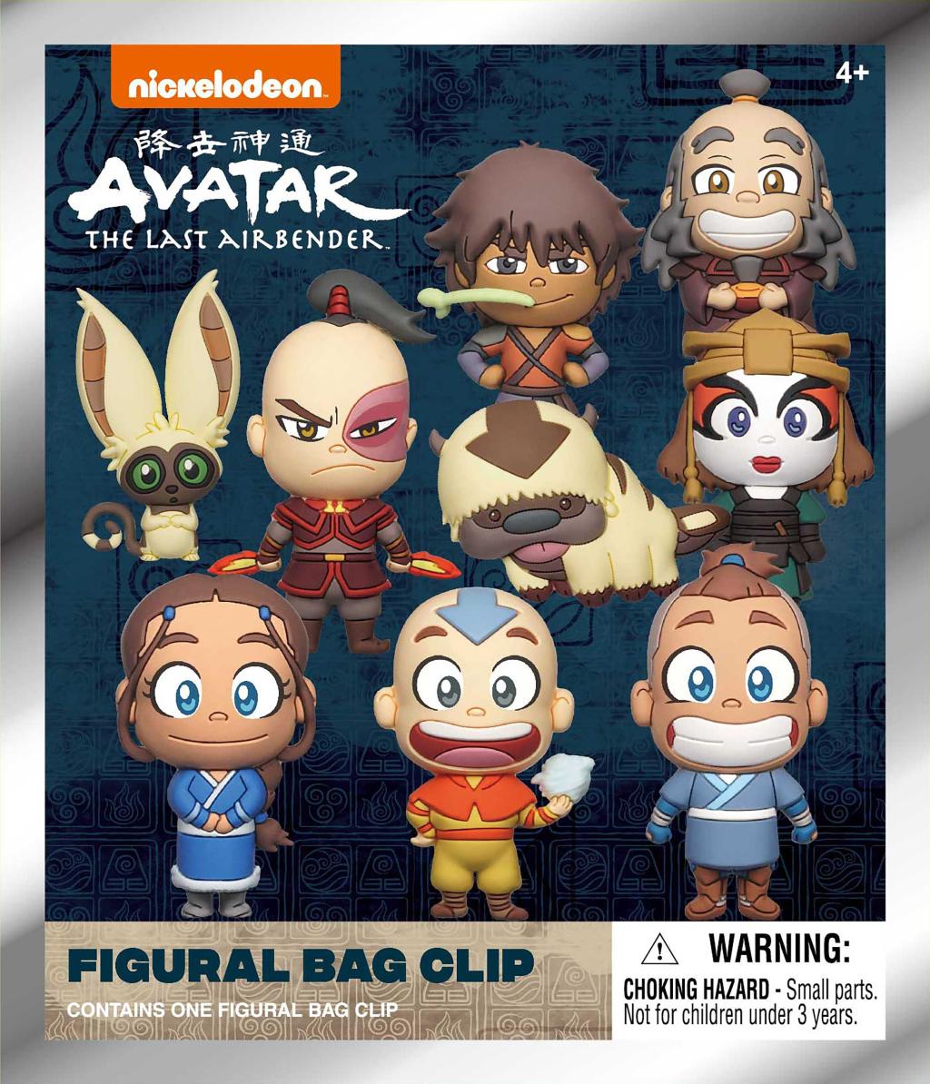 AVATAR LAST AIRBENDER - Series 1 - 3D Foam Bag Clip (Display 24 Pcs) - 3