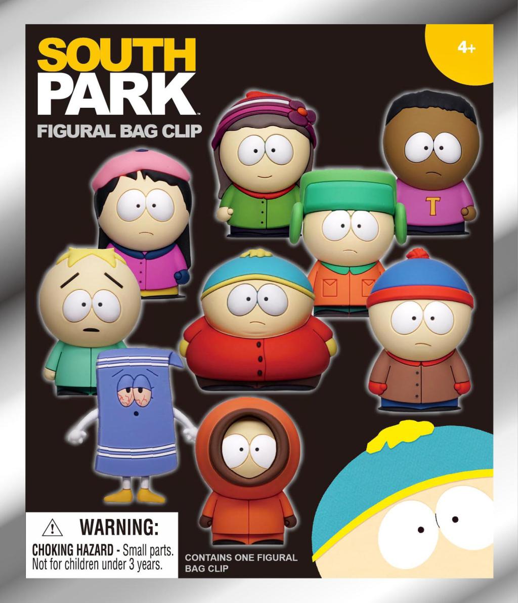 SOUTH PARK -  Series 1 - 3D Foam Bag Clip (Display 24 Pcs) - 3