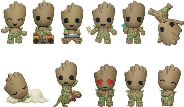 GROOT - Series 1 - 3D Foam Bag Clip (Display 24 Pcs) - 2