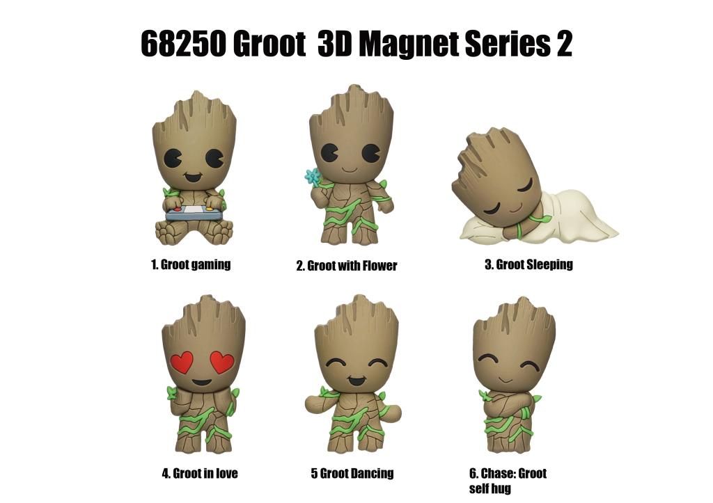 GROOT - Serie 2 - 3D Foam Magnets in blind bags (Display 12 Pcs) - 2