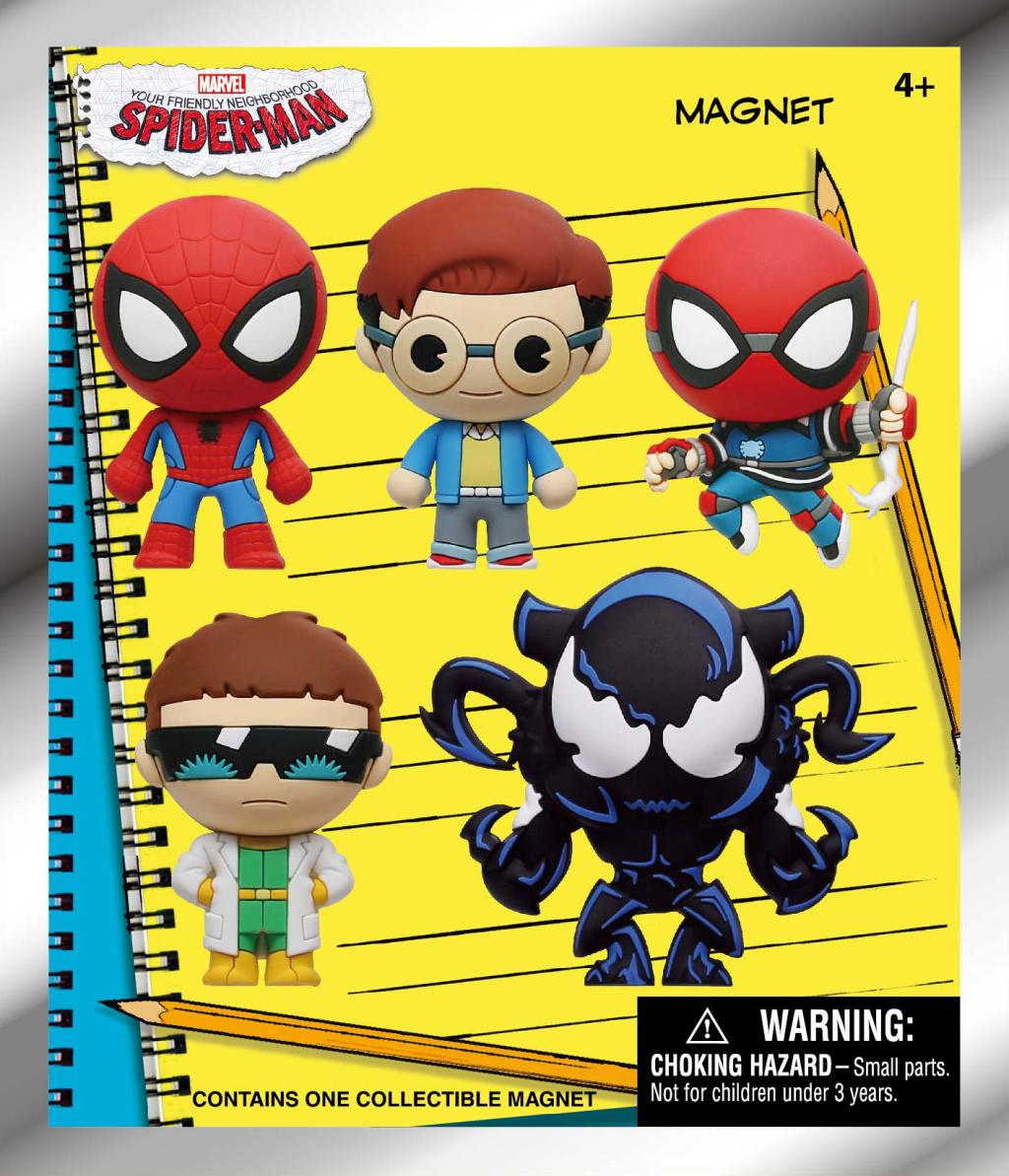 SPIDER-MAN - Series 1 - 3D Foam Magnets in blind bags (Display 12 Pcs) - 3