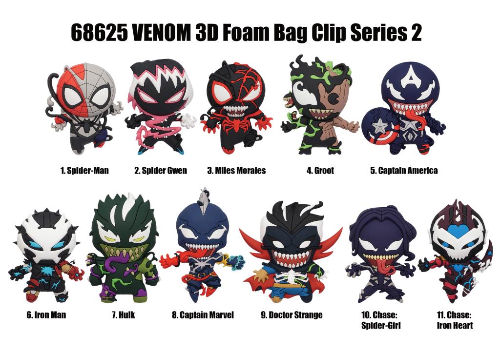 VENOM - Series 2 - 3D Foam Bag Clip (Display 24 Pcs) - 2
