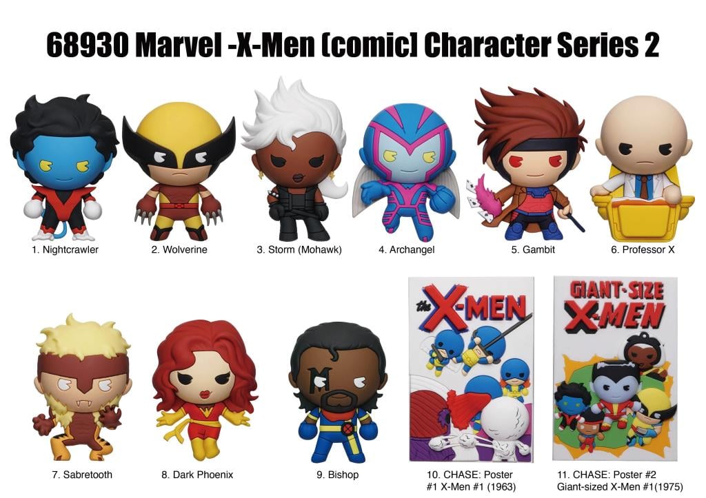 X-MEN CLASSIC - Series 2 - 3D Foam Bag Clip (Display 24 Pcs) - 2