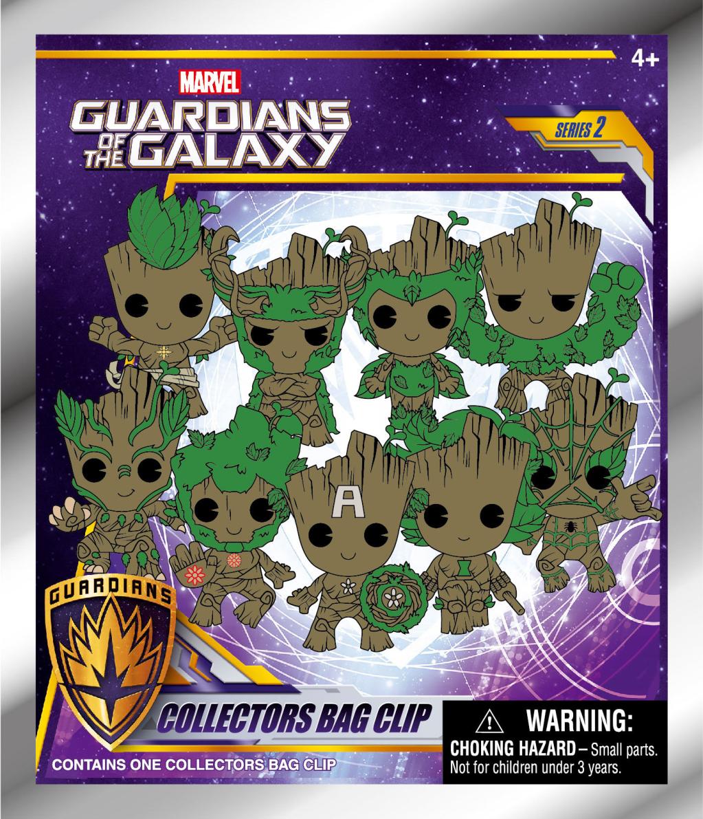 GROOT - Series 2 - 3D Foam Bag Clip (Display 24 Pcs) - 3