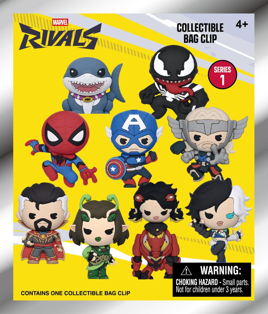 MARVEL RIVALS - Series 16 - 3D Foam Bag Clip (Display 24 Pcs) - 3