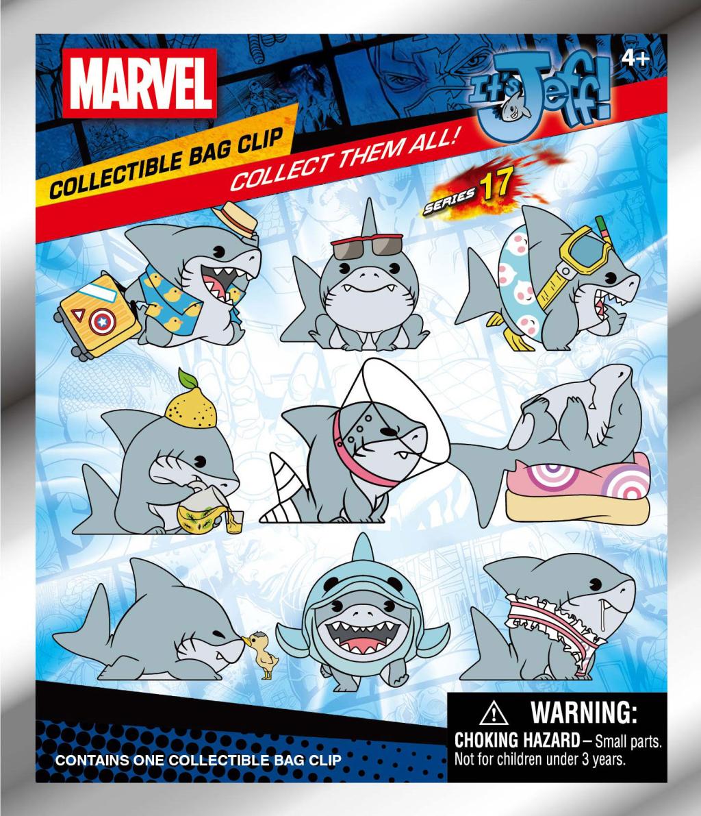MARVEL RIVALS - Jeff Series 17 - 3D Foam Bag Clip (Display 24 Pcs) - 3