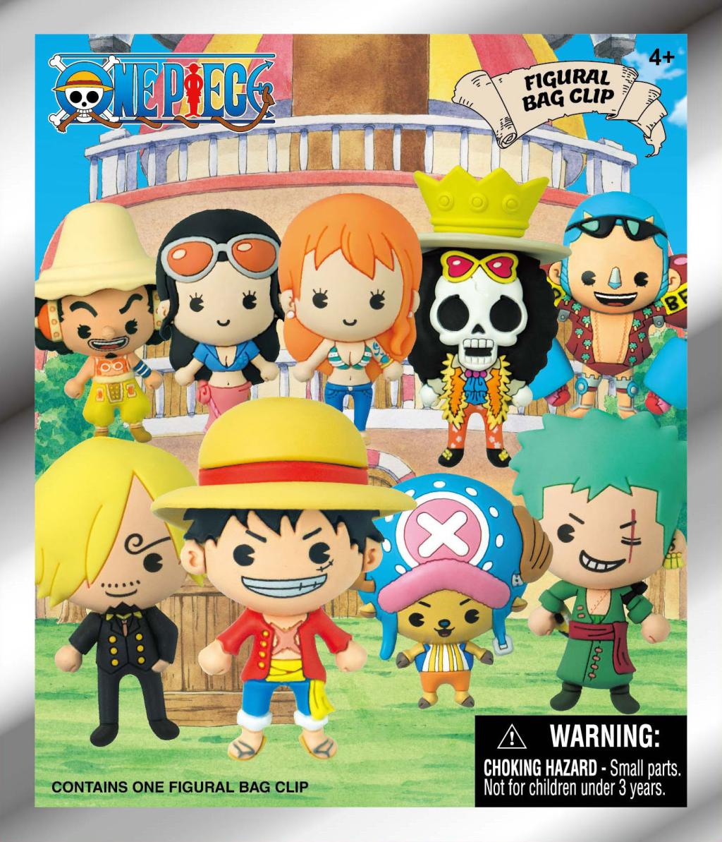 ONE PIECE - Series 1 - 3D Foam Bag Clip (Display 24 Pcs) - 3